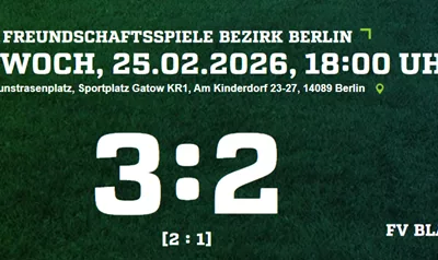 Erster Großfeldtest bestanden: SC Gatow schlägt Blau-Weiß Spandau 3:2