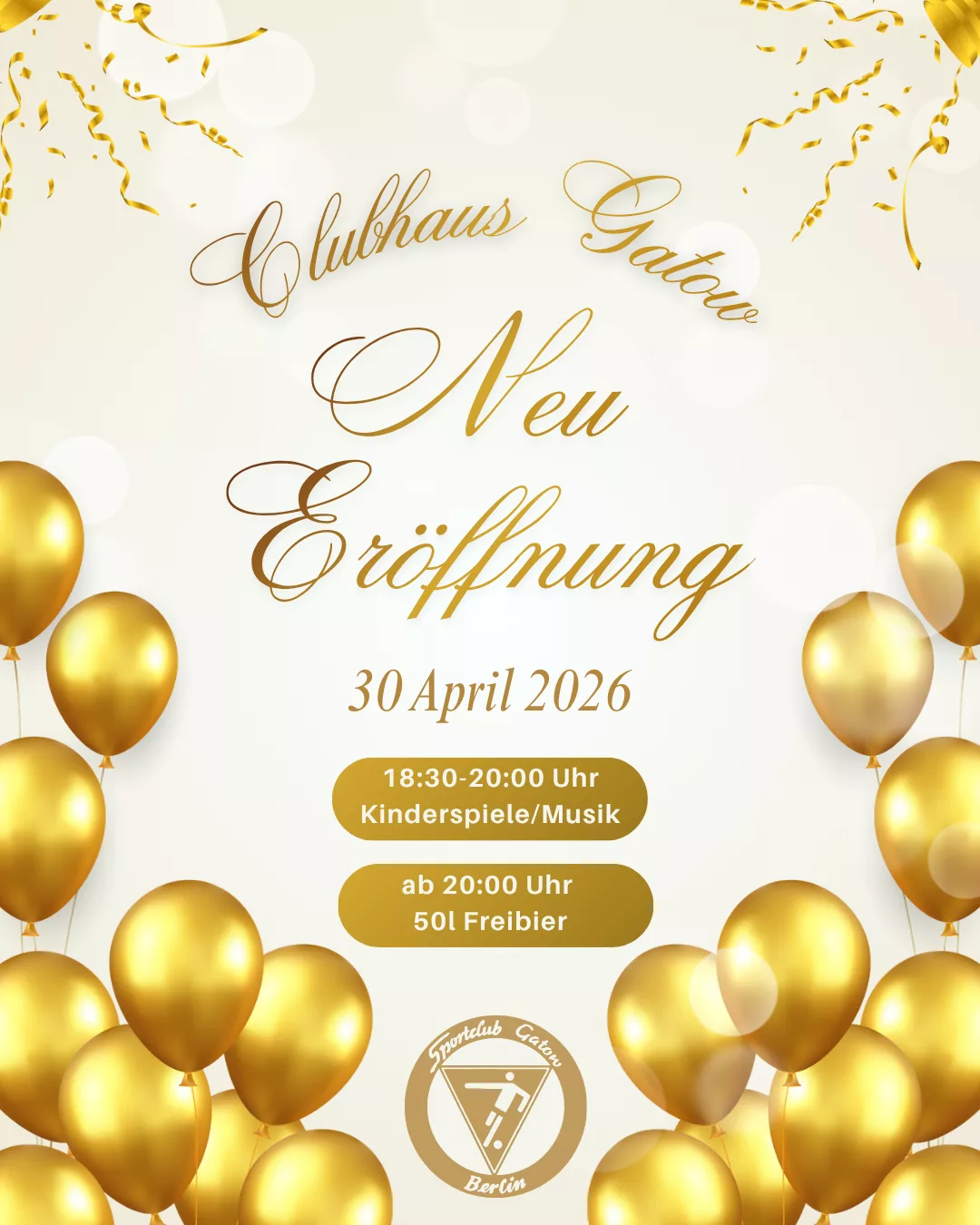 2026-04 Flyer Eroeffnung Clubhaus